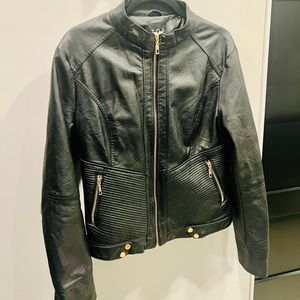 Vegan Leather Moto Jacket